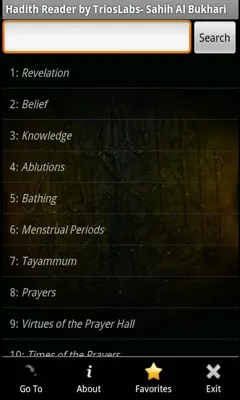 Sahih Al Bukhari android App screenshot 7